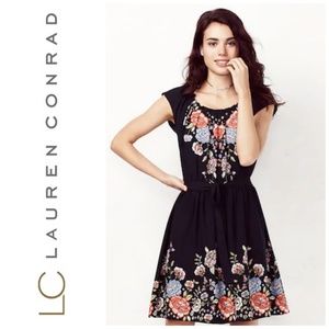 Lauren Conrad Gorgeous Pleated Floral Dress